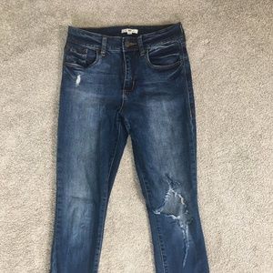 BP. Distressed Skinny Ankle Jeans